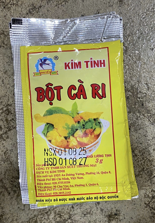 Bột cà ri Kim Tinh 3g